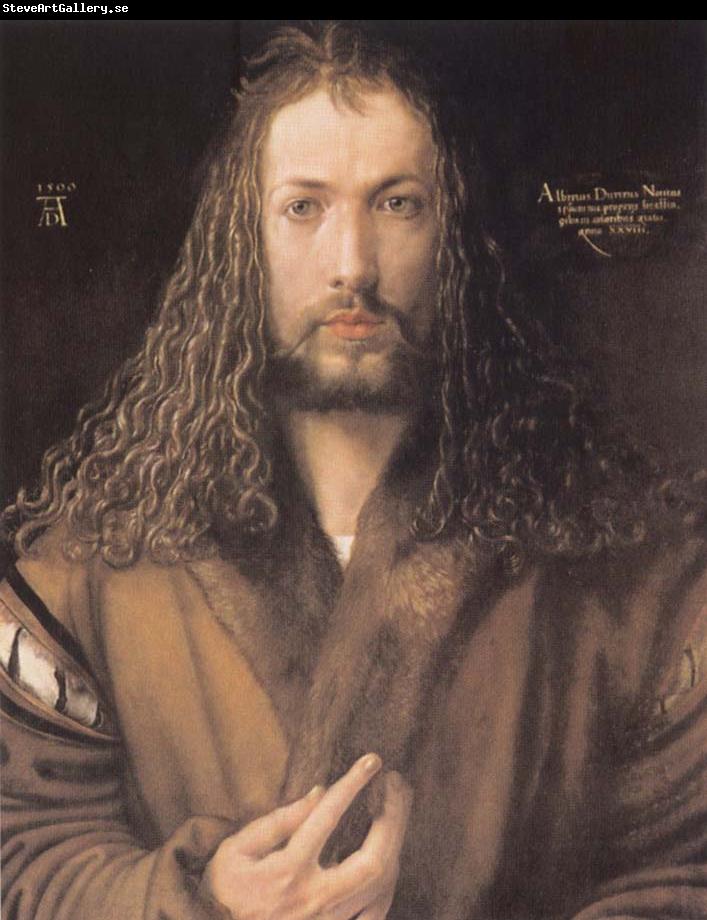 Albrecht Durer Self-protrait in a Fur-Collared Robe